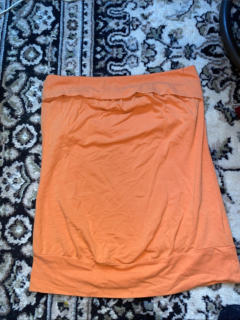 Suzy Shier Orange y2k Tube Top Size Small